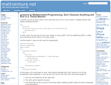 Tablet Screenshot of blog.mattventura.net